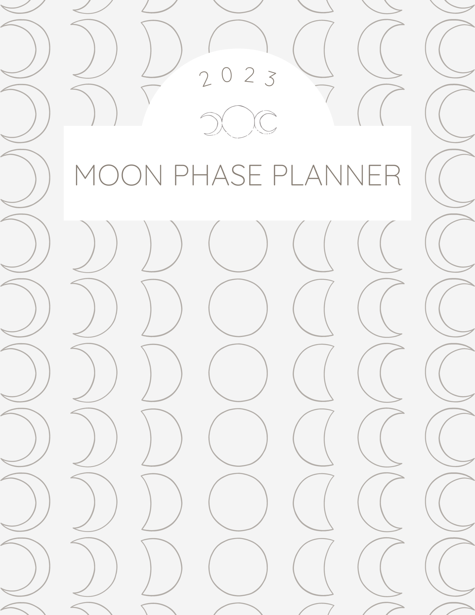 2023 Moon Phase Planner (Hardcover)